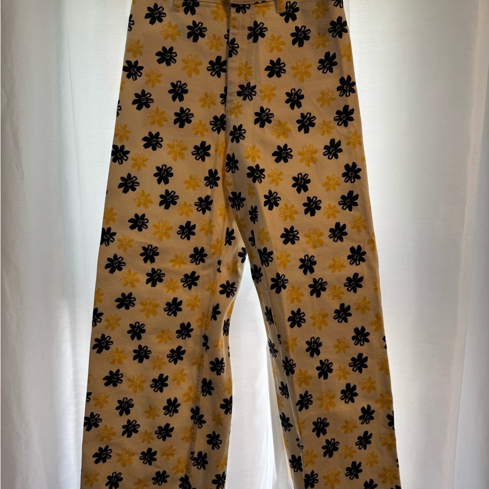 Zara Kids Floral Bottoms in Black and Yellow